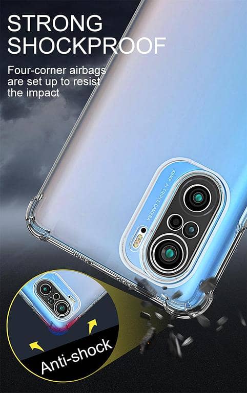 Xiaomi Poco F3 Transparent TPU Case - Soft Silicone Back Cover with Anti Shock and Drop Resistance