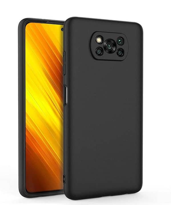 Soft TPU Back Cover Case for POCO X3 in Black