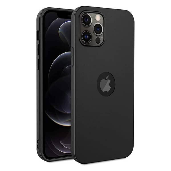 iPhone 13 Pro Max Matte Black TPU Case with Shock Resistance and Camera Protection