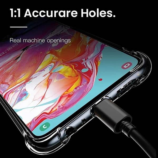Infinix Note 7 Transparent TPU Case with Anti-Shock Drop Resistance and Soft Silicone Back Cover