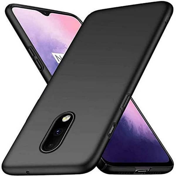 ONEPLUS 6T TPU Back Cover Case in Black - Soft Silicon Design