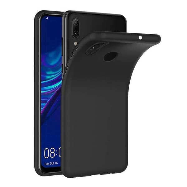 HUAWEI Y9 2019 Soft TPU Back Cover Case in Matte Black