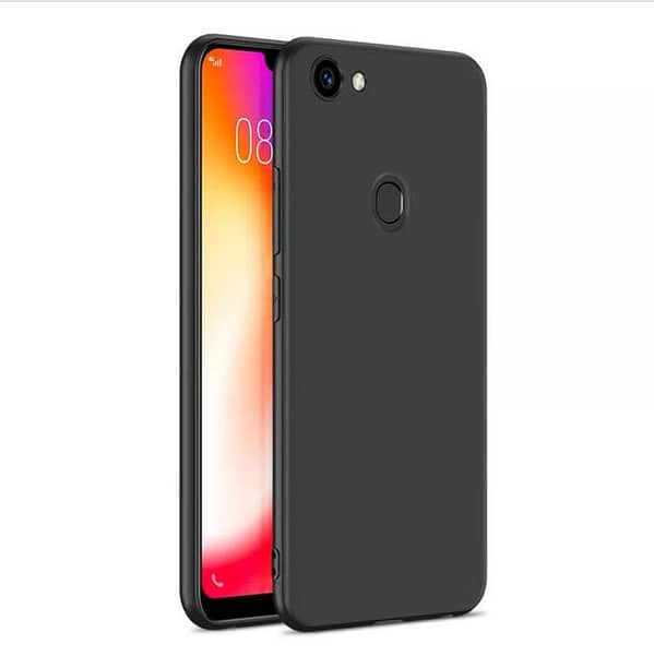 Soft Silicon Back Cover for Oppo F5 in Black