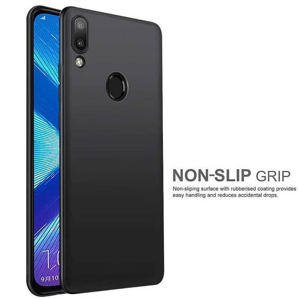 Soft Silicone Back Cover for Samsung Galaxy A20 and A30 in Black