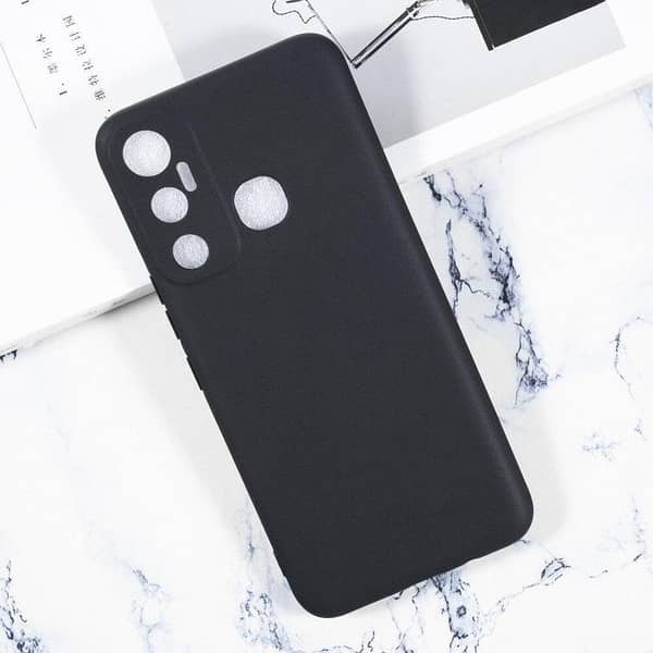 Soft TPU Back Cover Case for INFINIX HOT 11 OR X675 in Black - Slim and Lightweight Protection