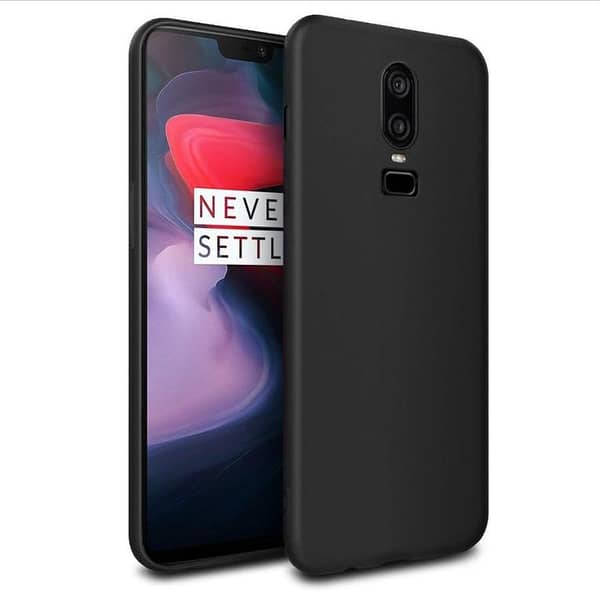 ONEPLUS 6 TPU Back Cover Case in Black - Soft Silicone Design