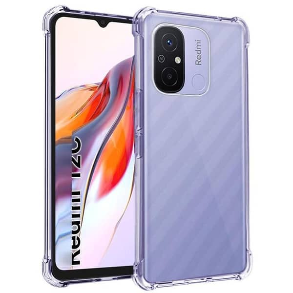 Transparent TPU Case for Redmi 12C - Soft Silicone Back Cover with Shock Resistance and Drop Protection