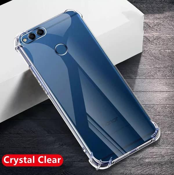 Transparent TPU Case for Huawei Honor 7X - Soft Silicone Back Cover with Shock Resistance and Drop Protection