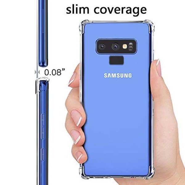 Transparent TPU Case for Samsung Galaxy Note 9 - Soft Silicone Back Cover with Anti Shock and Drop Resistance