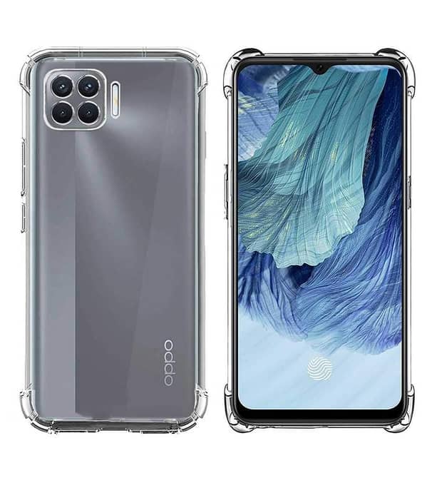 Transparent TPU Case for Oppo F17 - Soft Silicone Back Cover with Drop Protection