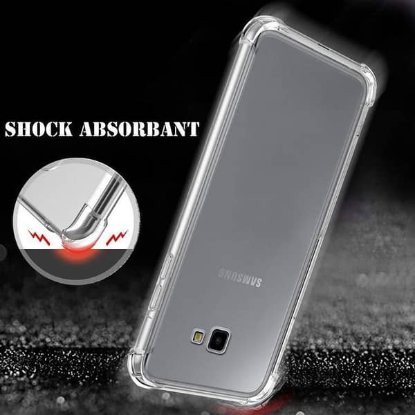 Transparent TPU Case for Samsung Galaxy J4 Plus - Soft Silicone Back Cover with Drop Resistance and Shock Protection