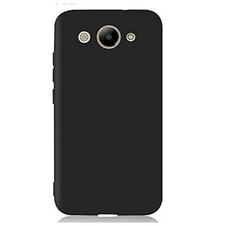 Soft Silicone Back Cover for Vivo Y3 2107 in Black