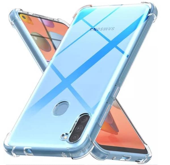Transparent TPU Case for Samsung Galaxy A11 - Soft Silicone Back Cover with Drop Resistance and Anti Shock Features