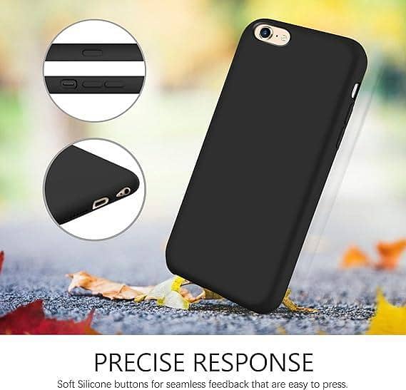Matte Black Soft TPU Back Cover Case for iPhone 6 Plus