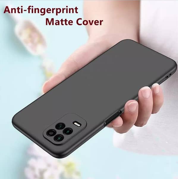 Soft Black Silicone Back Cover for Realme 8 and Realme 8 Pro