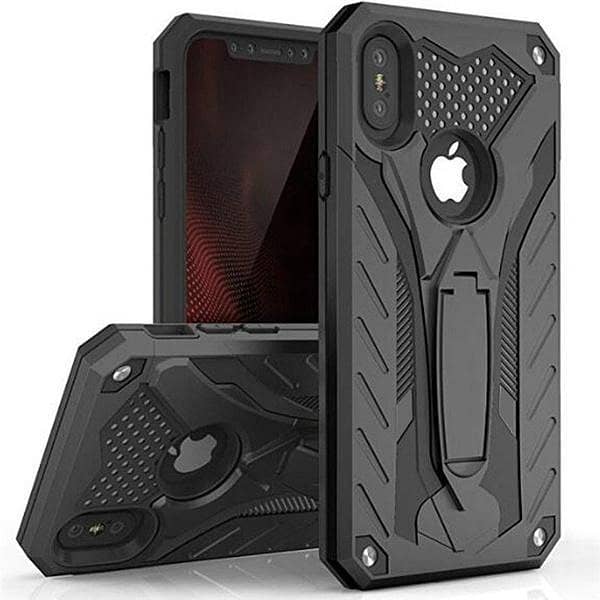 iPhone X Transformer Hybrid Case with Kickstand, Shockproof TPU and Polycarbonate Protection