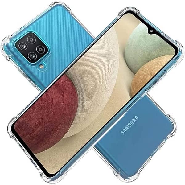Transparent TPU Case for Samsung Galaxy A12 with Drop Resistance and Soft Silicone Back Cover