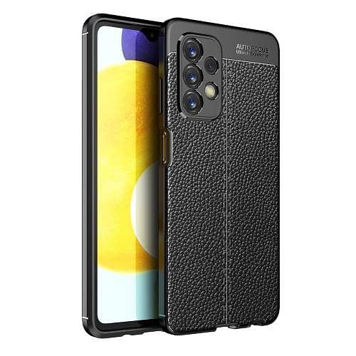 SAMSUNG A23 Back Cover with Auto Focus and Litchi Texture Design
