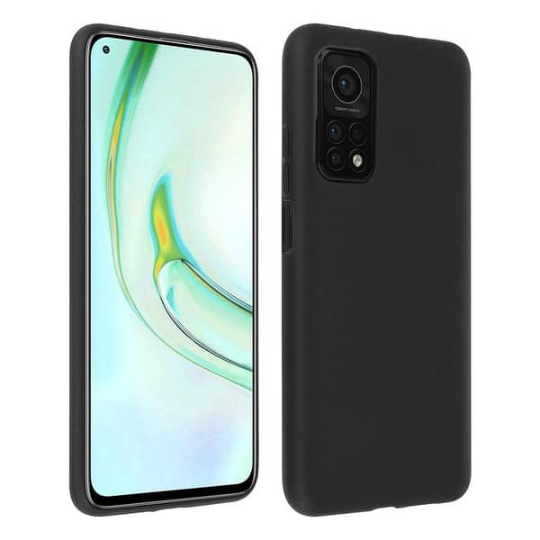 Black Soft Silicone Back Cover for Xiaomi Redmi 10T and Xiaomi Mi 10T Pro