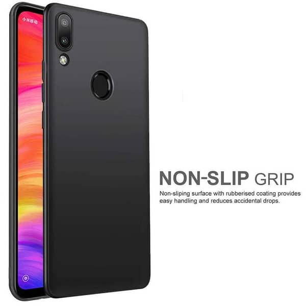 Soft TPU Back Cover Case for REDMI NOTE 7 PRO in Black