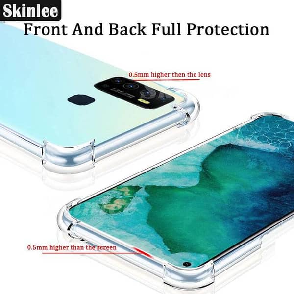 Tecno Camon 15 TPU Case: Transparent Soft Silicone Back Cover with Shock Resistance and Drop Protection