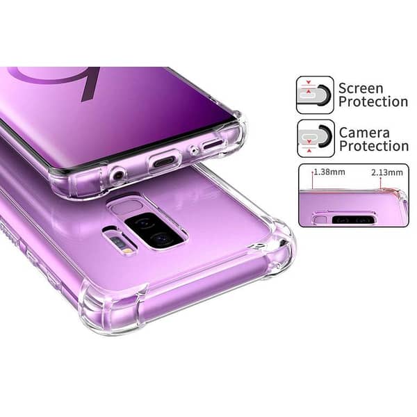 Samsung Galaxy S9 Plus TPU Case - Transparent, Soft Silicone Back Cover with Drop Resistance