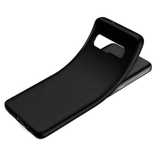 SAMSUNG S10 PLUS Soft TPU Back Cover Case in Matte Black