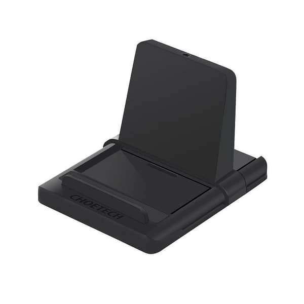 Adjustable Multi-Angle Stand for Tablets and Smartphones - Compatible with iPhone, Android, Samsung, OnePlus, Xiaomi - Portable and Foldable (Black)