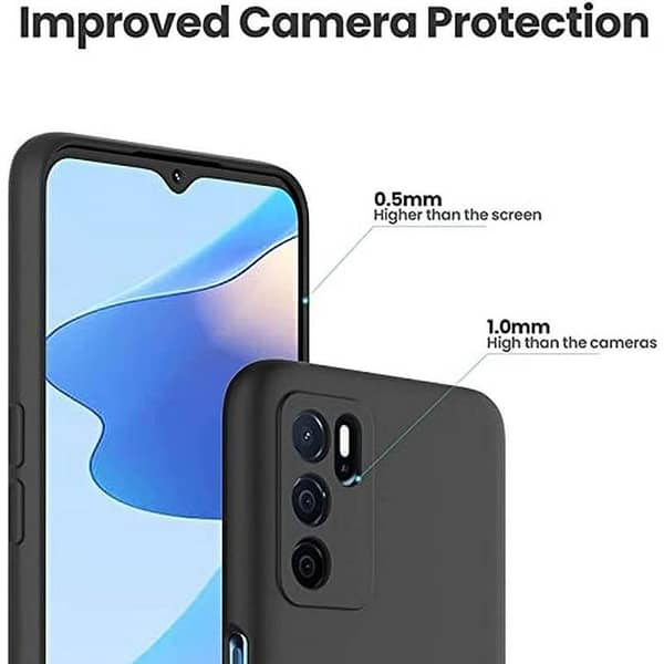 OPPO RENO 6 4G Black TPU Soft Silicone Back Cover Case