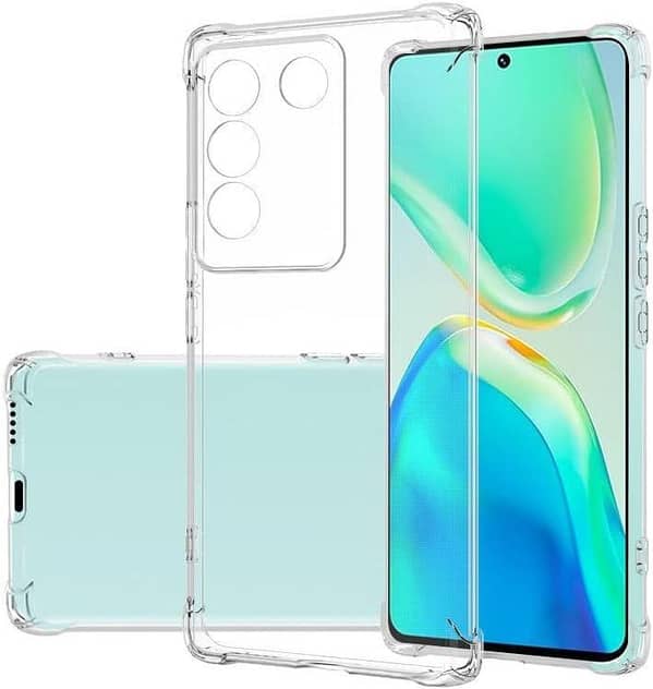 Transparent TPU Case for Vivo V27E 5G - Soft Silicone Back Cover with Anti-Shock and Drop Resistance