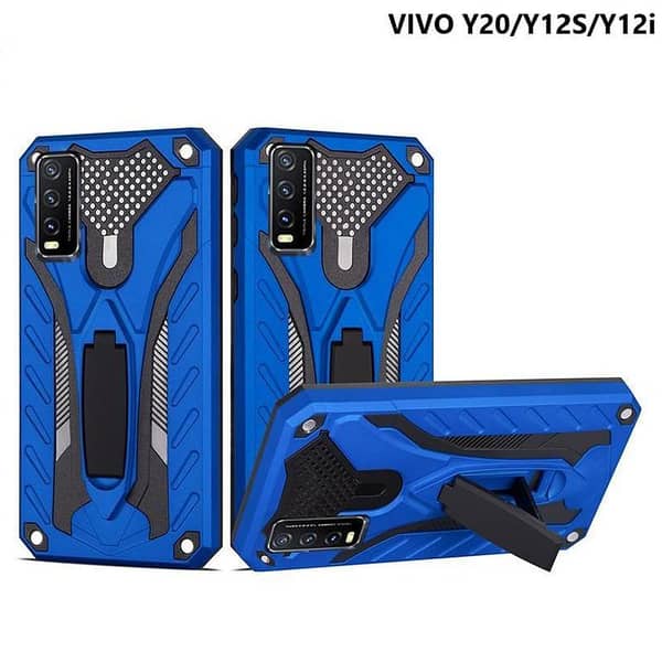 Vivo Y20 Hybrid Kickstand Armor Back Cover
