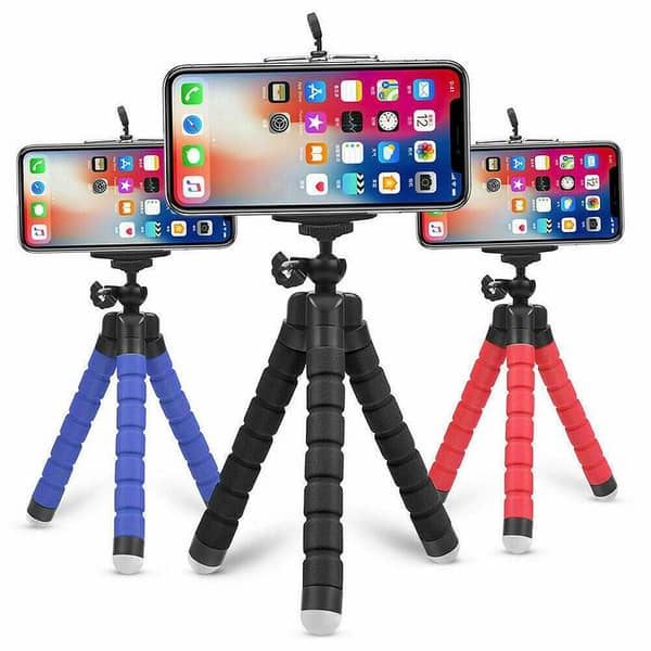 Adjustable Mini Cell Phone Tripod Holder, Universal Octopus Stand for Mobile Phones and Cameras