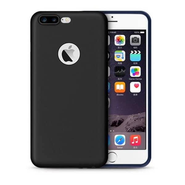 Matte Black Soft Silicone TPU Case for iPhone 7 Plus