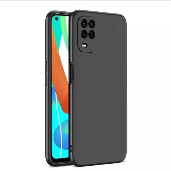Soft TPU Back Cover Case for REALME 8 and 8 PRO in Black