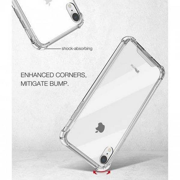 Transparent TPU Gel Case for iPhone XR with Shock Absorption and Soft Cover