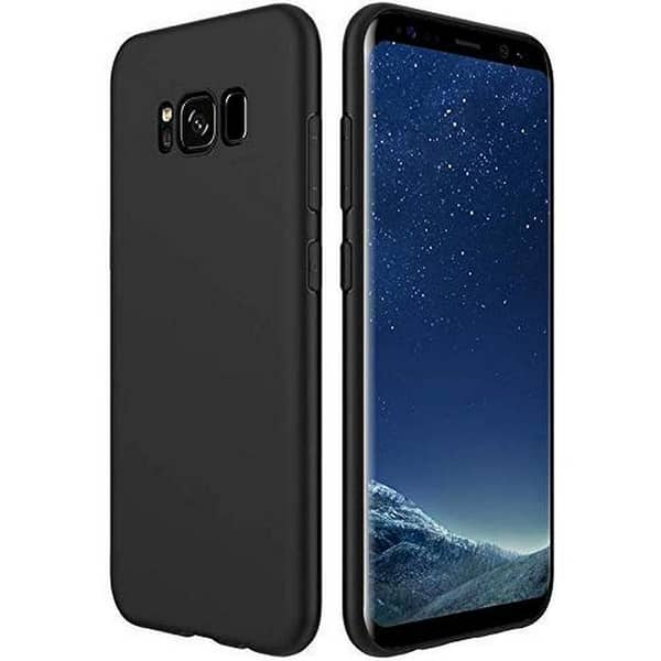 SAMSUNG S8 Soft TPU Back Cover Case in Matte Black