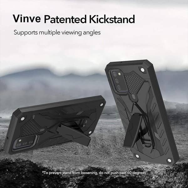 Samsung Galaxy A02s Hybrid Transformer Armor Case with Kickstand