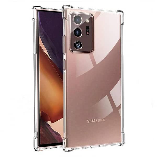 Samsung Galaxy Note 20 Ultra Transparent TPU Case with Air Cushions for Drop Protection and Shock Resistance