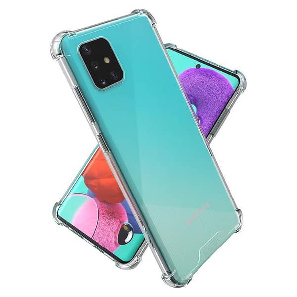 Transparent TPU Case for Samsung Galaxy A51 - Soft Silicone Back Cover with Drop Resistance and Shock Protection