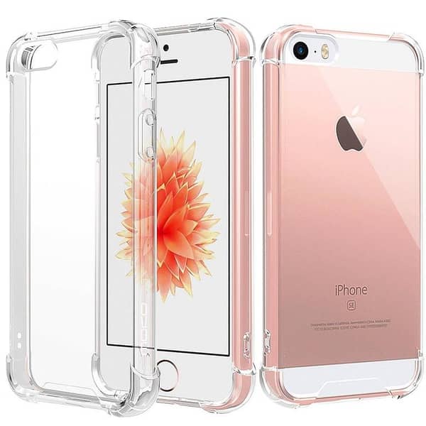 Slim Protective Case with Transparent Back for iPhone 5, 5S, and 5SE