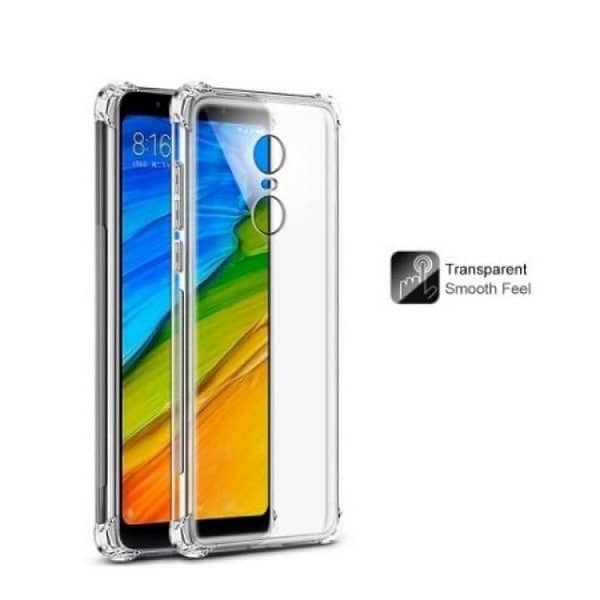 Xiaomi Redmi 5 Transparent TPU Silicone Back Cover with Antishock Drop Resistance