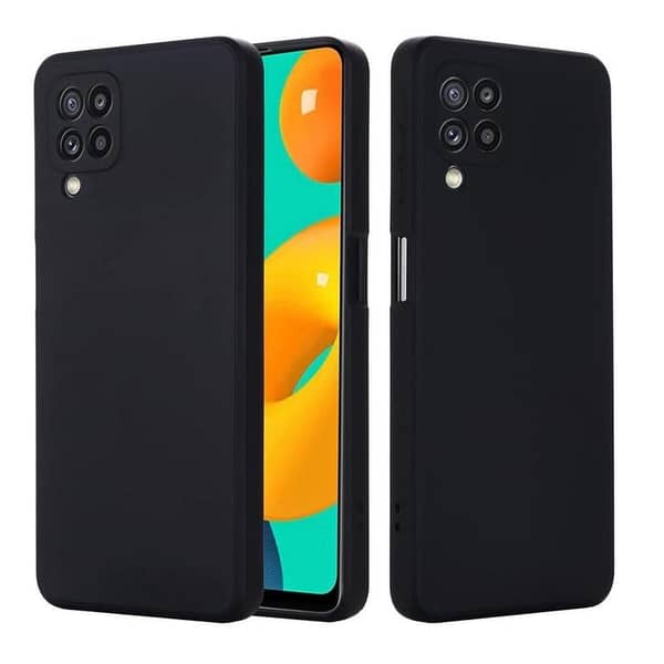 SAMSUNG A22 Soft TPU Matte Black Back Cover Case