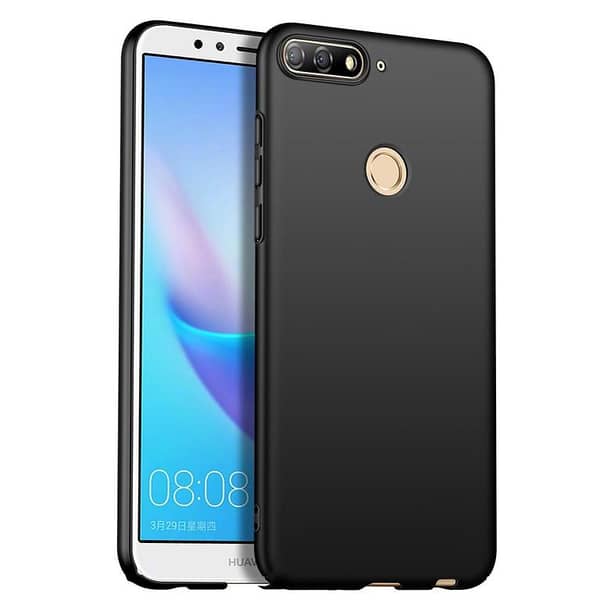 Soft Silicone Back Cover for Huawei Y7 Prime 2018 in Black
