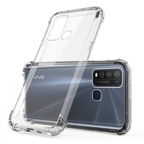 Transparent Back Cover for Vivo Y30 and Vivo Y50 Smartphones