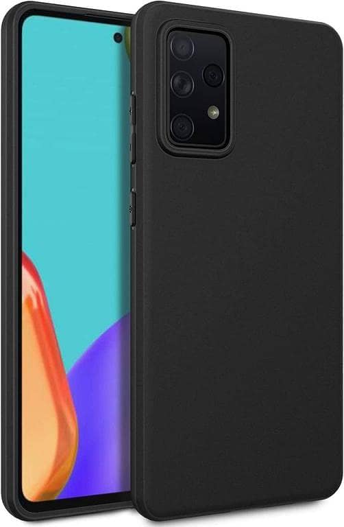 Samsung Galaxy A72, A52, A6 Plus, A6, A02s, A7 2017, A720, A31, A7 2018, A750, A71, A70, A51, A50, A20, A30, A10 Anti-Shock Matte Black TPU Case with Camera Bump Protection
