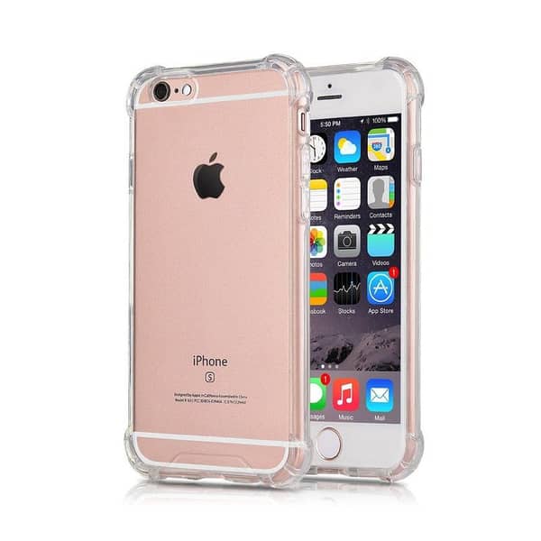 Transparent TPU Silicone Back Cover for iPhone 6 and 6S - Shockproof, Drop Resistant Case