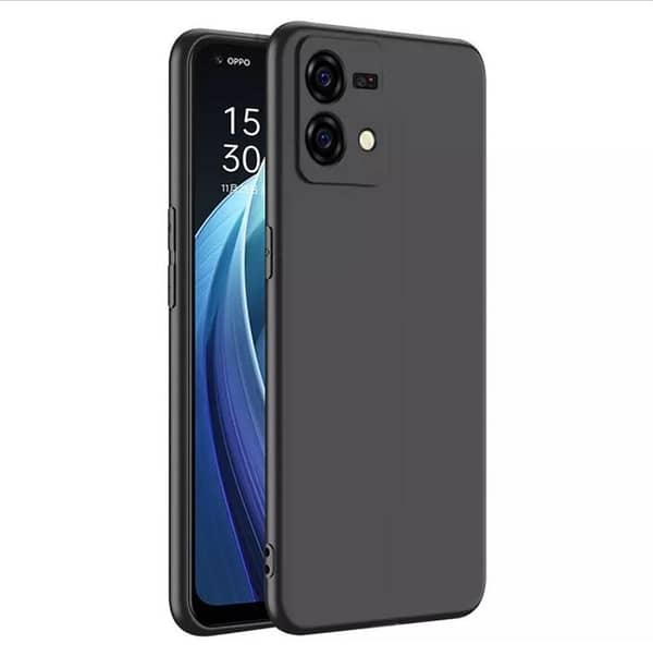 Soft TPU Back Cover Case for OPPO F21 PRO and RENO 7 in Black