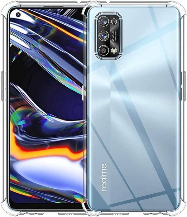 Transparent TPU Case for Realme 7 Pro - Soft Silicone Back Cover with Anti-Shock Protection