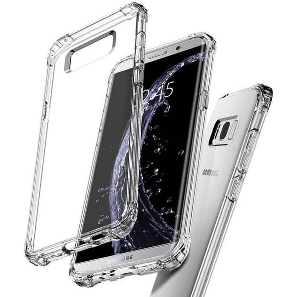 Transparent TPU Case for Samsung Galaxy S8 Plus with Drop Resistance and Anti Shock Soft Silicone Back Cover