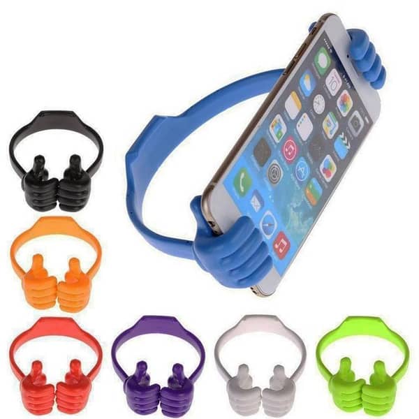 Okay Stand Hand Design Holder in Multi-Color for Tablets and Smartphones